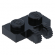 LEGO lapos csuklós elem 1×2 függőleges kettős villával, fekete (60471)